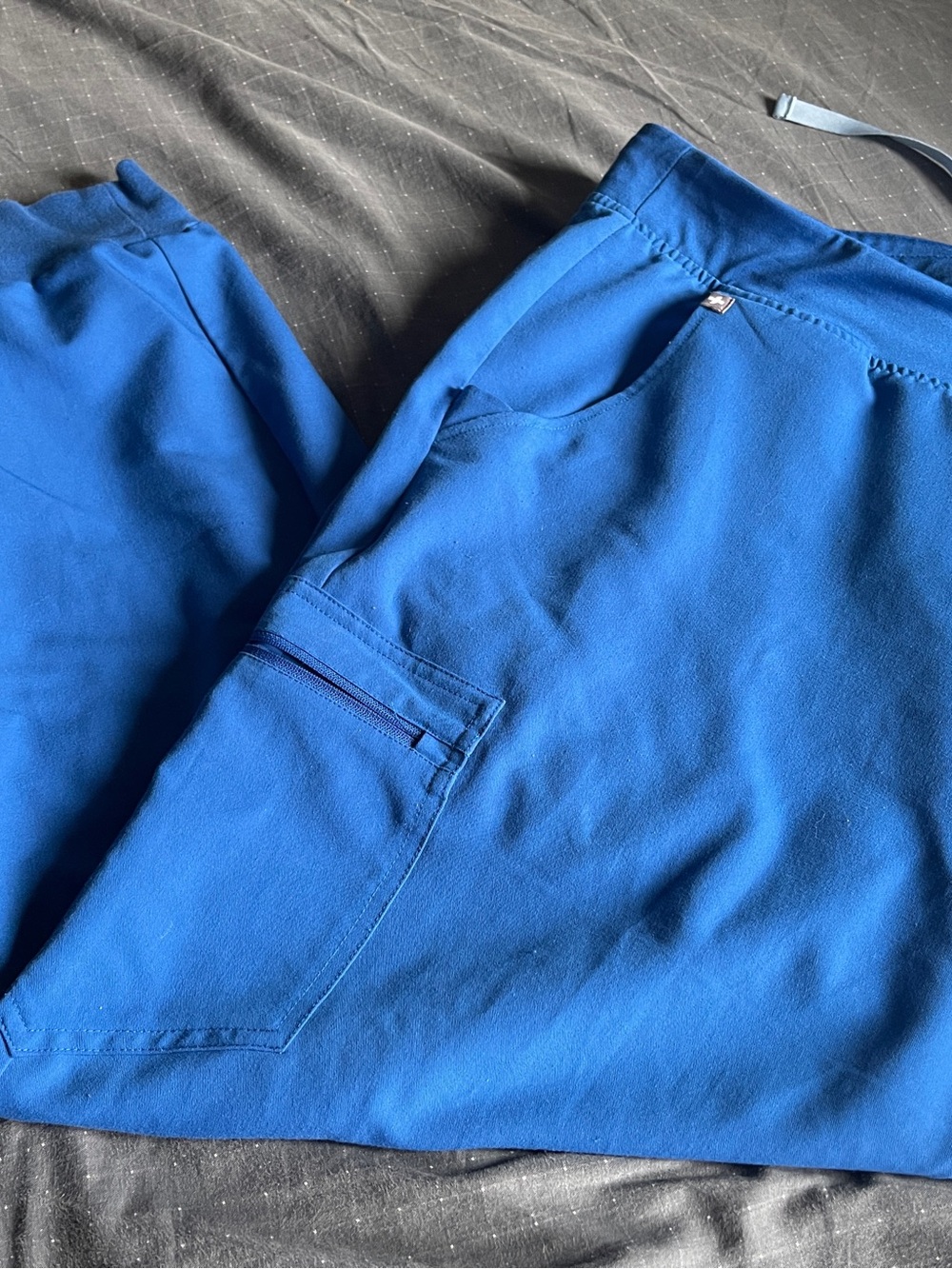 Figs Zamora Royal Blue Cargo Scrub Pants